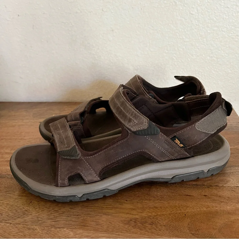 Teva Langdon River Dark Brown Sandal Size 14